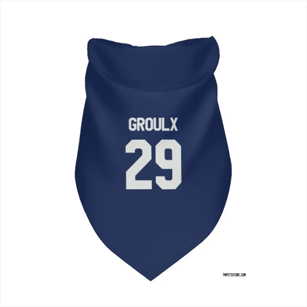 Toronto Maple Leafs Bo Groulx Blue Pet Bandana for Dog & Cat