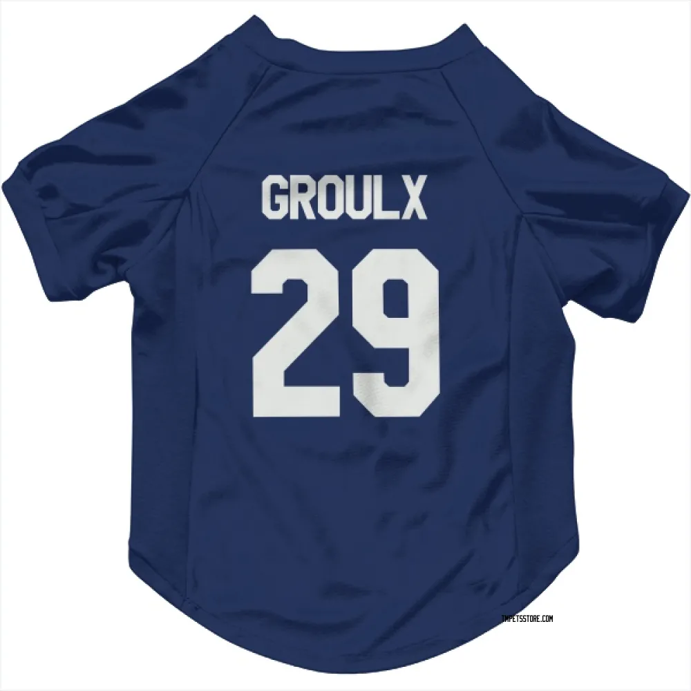 Toronto Maple Leafs Bo Groulx Blue Pet Jersey for Dog & Cat