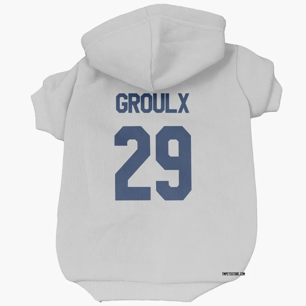 Toronto Maple Leafs Bo Groulx White Pet Hoodie for Dog & Cat