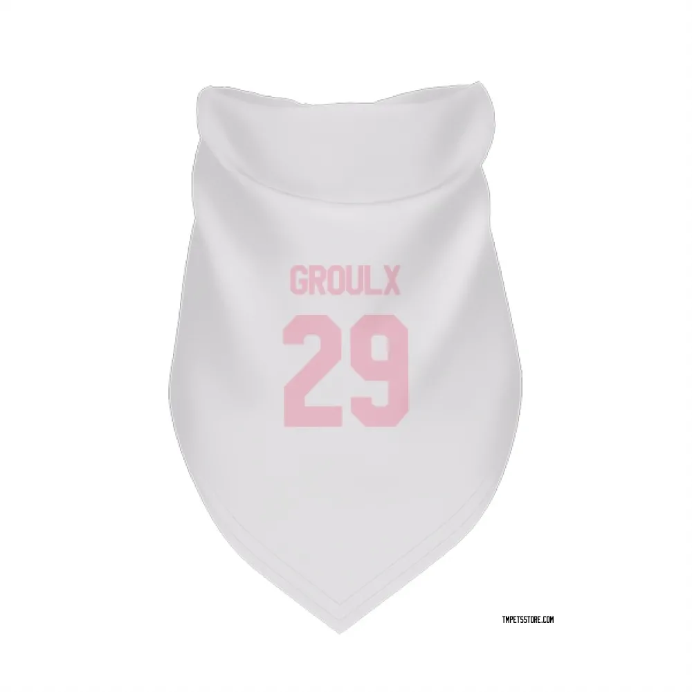 Toronto Maple Leafs Bo Groulx White Pink Pet Bandana for Dog & Cat