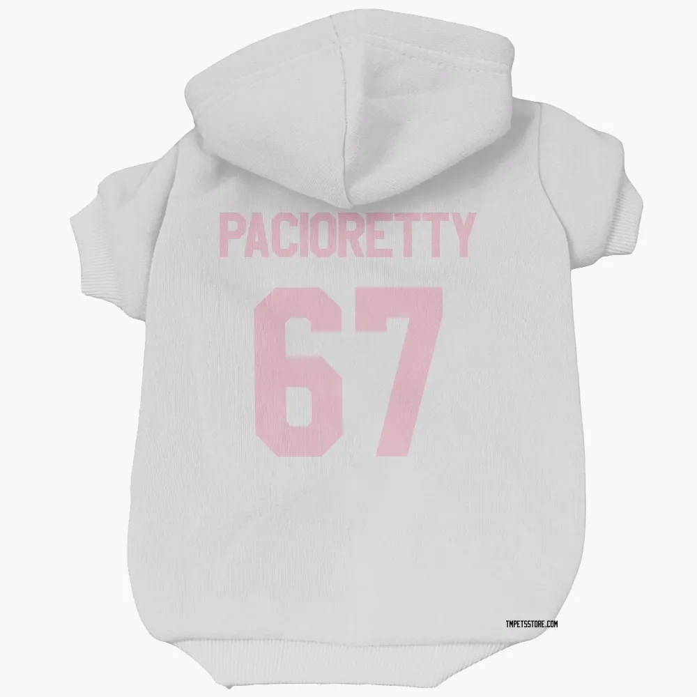 Toronto Maple Leafs Max Pacioretty White Pink Pet Hoodie for Dog & Cat